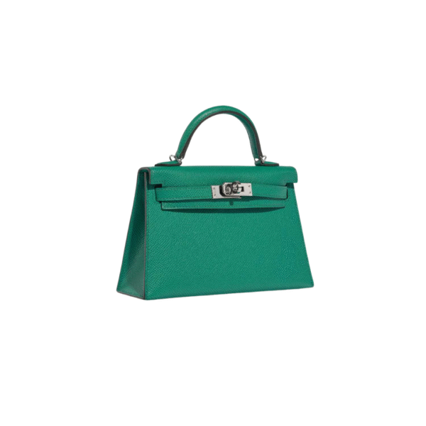Kelly Mini Epsom Smaragdgrün/Silber