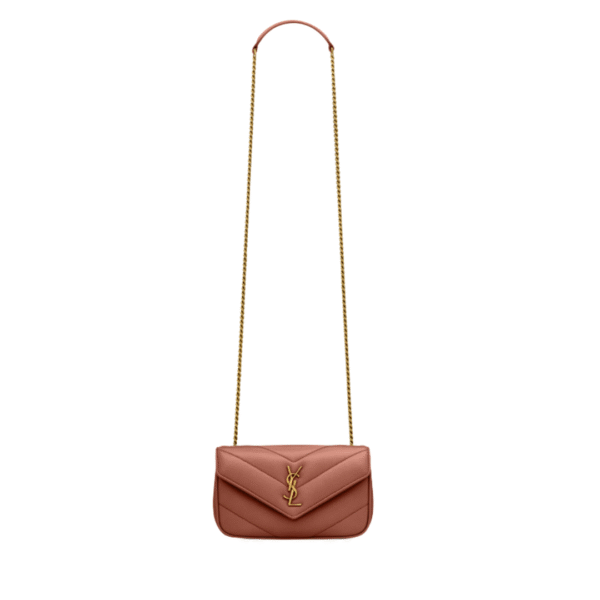 Loulou Mini aus Lammleder in Staubrosa 20 cm