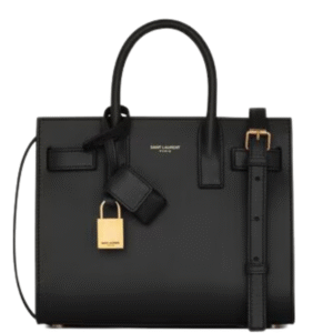 Sac de Jour Schwarz/Goldbraun 22 cm