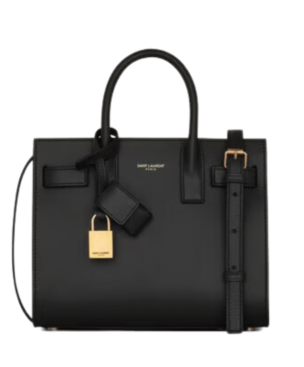 Sac de Jour Schwarz/Goldbraun 22 cm