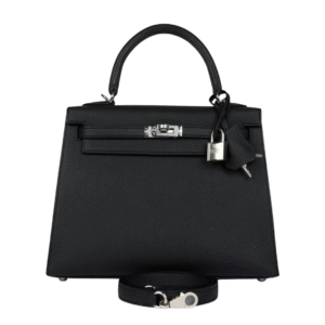Kelly Epsom 25 Silber Black