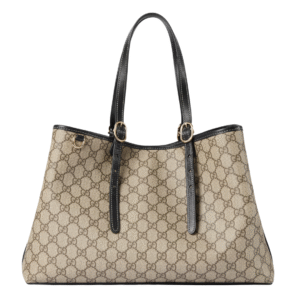 GG Mitelgroßer Shopper Beige/Braun 38 cm