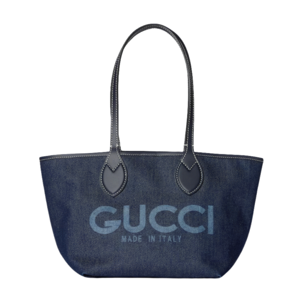 Totissima Kleine Wendetasche Dunkelblauer Denim 22 cm