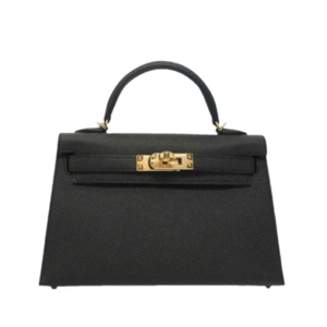 Kelly Epsom Schwarz/Gold 20 cm